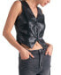 Women's Faux-Leather Vest