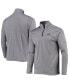 Men's Gray Notre Dame Fighting Irish Victory Quarter-Zip Jacket