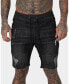 Men's United Distressed Biker Shorts