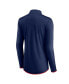 Women's Navy Minnesota Twins Corner Quarter-Zip Top