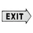 4 x Exit Schild