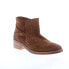 Diba True Casp Ian 69511 Womens Brown Suede Slip On Ankle & Booties Boots