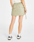 Juniors' Cotton Cargo Pocket Mini Skirt