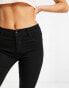 ONLY Rain mid waist skinny jean in black