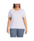 Plus Size Relaxed Supima Cotton Crew Neck T-Shirt