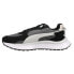 Puma Wild Rider Rollin' Lace Up Mens Black, Grey Sneakers Casual Shoes 381517-0