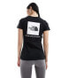 The North Face Redbox back print t-shirt in black