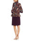 Petite 2-Pc. Printed Jacket & Necklace Dress Set