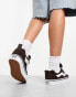 Vans Knu Skool chunky trainers in brown and white