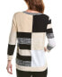 Edinburgh Knitwear Marled Colorblocked Sweater Women's