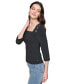 Women's Embellished Square-Neck Top, Regular & Petites