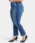 Plus Size Marilyn Straight High Rise Ankle Jeans