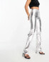 ASOS DESIGN Tall 90's straight jean in silver