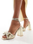 Be Mine Veronika heeled sandals in gold