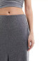 Mango tailored split front skirt on grey