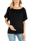 Loose Fit Dolman Maternity Top with Wide Sleeves