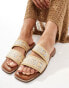 River Island double band mule in beige