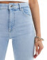 Bershka high waisted flared jeans in light blue wash