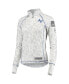 Women's White Air Force Falcons OHT Military-Inspired Appreciation Officer Arctic Camo 1/4-Zip Jacket