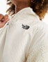 The North Face Platte High Pile heavyweight 1/4 zip fleece in off white