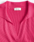 Women's Johnny Collar Ribbed Pullover, Created for Macy's