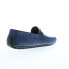 Bruno Magli Xander BM3XANK1 Mens Blue Suede Loafers & Slip Ons Moccasin Shoes 8