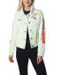 Women's White Denim Nickelodeon Trucker With Pai Jacket