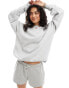 Cotton On box fit crew fleece sweatshirt in grey