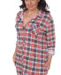 Plus Piper Stretchy Plaid Tunic