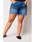 Plus Size Denim Shorts