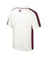 Men's Cream Distressed Morehouse Maroon Tigers Ruth Button-Up Baseball Jersey