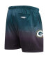 Men's Black, Green Green Bay Packers Ombre Mesh Shorts