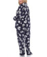 Женская пижама White Mark plus Size Long Sleeve Floral Pajama Set, 2-Piece