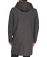 Men's Removable Hood Button Car Coat