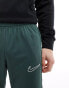 Nike Football Academy Dri-FIT panelled joggers in dark green