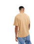 Timberland mountain front print t-shirt in beige