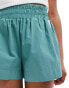 ASOS DESIGN boxer short with contrast tape detail in green