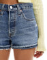 Levi's 501 original denim shorts in dark blue