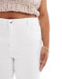 Vero Moda Curve high waisted skinny jeans in white