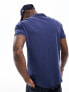 Polo Ralph Lauren icon logo pima cotton polo slim fit in navy marl