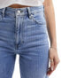 & Other Stories high rise straight leg jeans in light blue wash