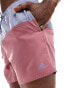 adidas Performance colorblock CLX swim shorts in purple and red