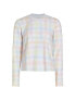 Sol Angeles Women's Gingham Cropped Sweatshirt in Gingham Ging Multi Size Small