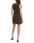 Theory Tortoiseshell Shift Dress Women's Brown 4