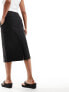 Calvin Klein Jeans midi parachute skirt in black