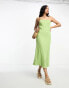 Urban Revivo a-line midi dress in green