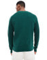 Tommy Hilfiger – Basic-Pullover in Tannengrün