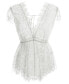 Комплект женского нижнего белья MeMoi womens Ava Sheer Lace Lingerie Romper