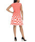 Women's Printed Fit & Flare Dress