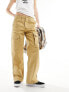 Vans arroyo wide leg cargo trousers in tan